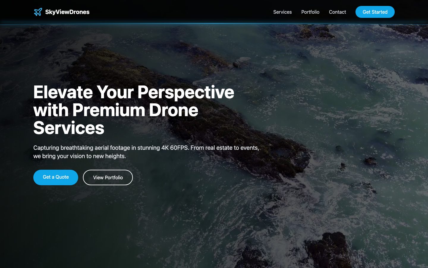 SkyView Drones website